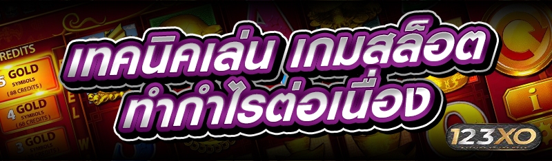 เทคนิคเล่น เกมสล็อต ทำกำไรต่อเ